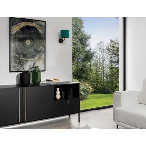 Vespillo 18x26x24cm nástenné svietidlo 1 zelený/zlatý vyobraziť