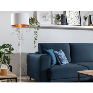 Vespillo 40x40x150cm stojací 1 biely/zlatý vyobraziť