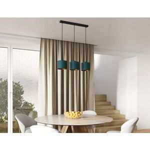 Vespillo 18x75x105cm závesná lampa 3 zelený/zlatý vyobraziť