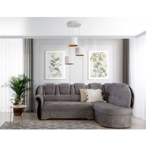 Vespillo 45x45x105cm závesná 3 biely/zlatý vyobraziť