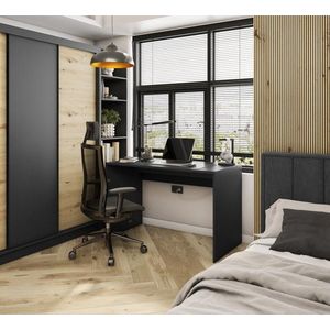 Nevy Písací stôl čierny 140 vyobraziť