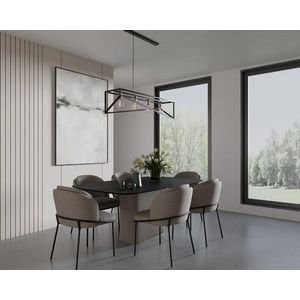 Eluvies 100x125x25cm závesná 4 čierny / zlatý vyobraziť