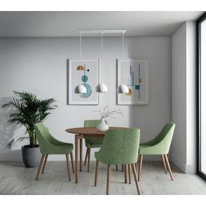 Callide 65x110x15cm závesná lampa 3 biela vyobraziť