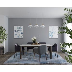 Almitara 110x110x30cm závesná lampa 3 biela vyobraziť