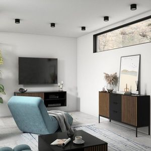 Vallum 12x12x8cm stropný 1B čierny vyobraziť