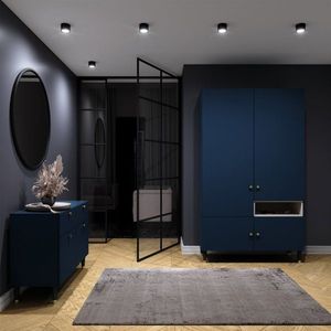 Vallum 8x8x6cm stropný 1C čierny vyobraziť