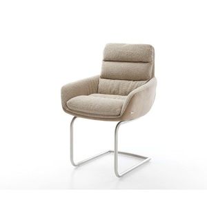 Abelia-Flex jedálenská stolička s podrúčkami mix materiálov béžová vyobraziť