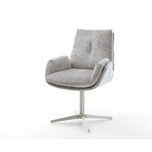 Jedálenská stolička Clea-Flex šenil striebornošedá podnož vyobraziť