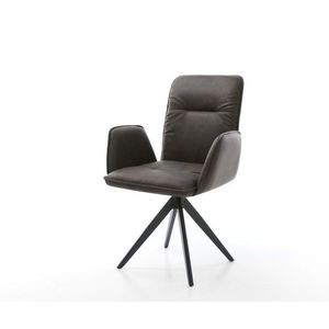 Otočná stolička Vinja-Flex antracitová vintage krížová základňa vyobraziť