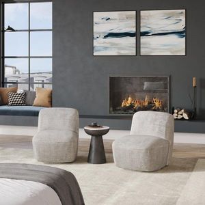 Leith LET74G Čalúnené otočné kreslo vyobraziť