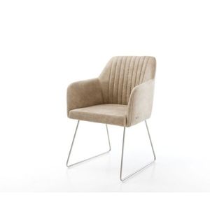 Jedálenská stolička Greg-Flex béžová vintage tenká základňa vyobraziť