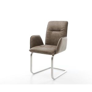 Jedálenská stolička Vinja-Flex taupe vintage konzolová základňa vyobraziť