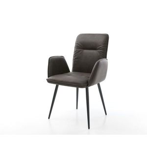 Jedálenská stolička Vinja-Flex antracit vintage kužeľovitá podnož vyobraziť