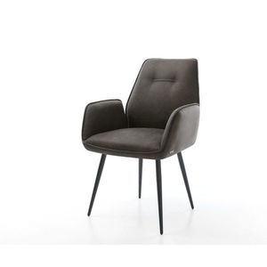 Jedálenská stolička Zoa-Flex antracitová vintage kužeľová podnož vyobraziť