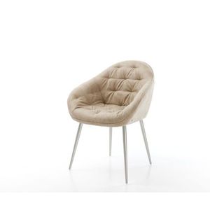 Jedálenská stolička Gaio-Flex béžová vintage kužeľová podnož vyobraziť