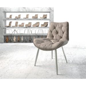 Jedálenská stolička Taimi-Flex taupe vintage kužeľovitá podnož vyobraziť