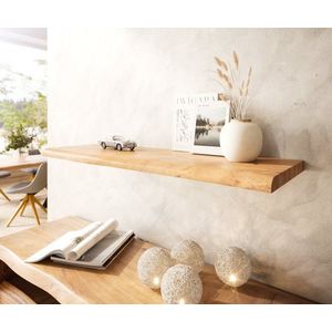 Nástenná polica Live Edge 100 cm akácia prírodný masív nepravidelný vyobraziť
