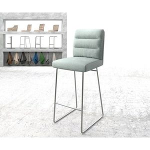 Barová židle Pela-Flex Stripes Mint Skid Frame z nerezové oceli vyobraziť