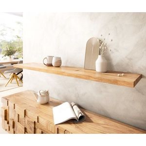 Nástenná polica Classic Edge 145 cm z prírodného akáciového masívu vyobraziť