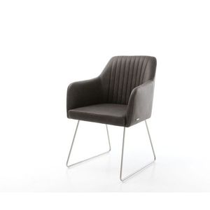 Jedálenská stolička Greg-Flex antracit vintage tenká základňa vyobraziť