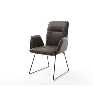 Jedálenská stolička Vinja-Flex antracit vintage tenká základňa čierna vyobraziť