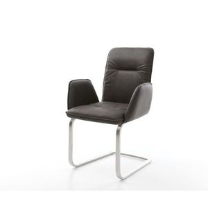 Jedálenská stolička Vinja-Flex antracit vintage konzolová podnož vyobraziť