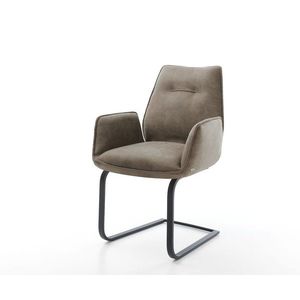 Jedálenská stolička Zoa-Flex taupe vintage konzolová základňa plochá vyobraziť