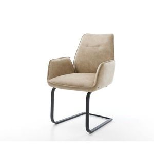 Jedálenská stolička Zoa-Flex béžová vintage konzolová základňa plochá vyobraziť