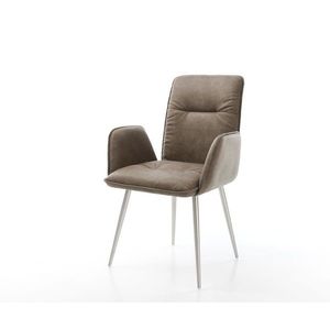 Jedálenská stolička Vinja-Flex taupe vintage kužeľová podnož vyobraziť