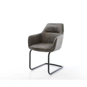 Jedálenská stolička Pejo-Flex sivá vintage konzolová základňa okrúhla vyobraziť