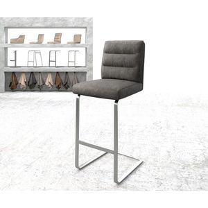 Barová stolička Pela-Flex vintage antracitová konzolová základňa vyobraziť