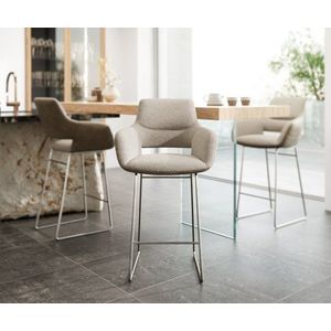 Barová stolička Yago-Flex tenká základňa z nehrdzavejúcej ocele vyobraziť