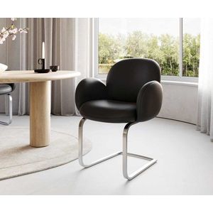 Jedálenská stolička Nube-Flex s podrúčkami konzolová základňa plochá vyobraziť