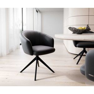 Otočná stolička Caja-Flex s podrúčkami krížová základňa široká kovová vyobraziť