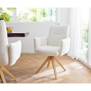 Otočná stolička Jova-Flex s podrúčkami drevená základňa štvorcový vyobraziť