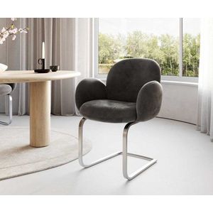 Jedálenská stolička Nube-Flex s podrúčkami konzolová základňa plochá vyobraziť