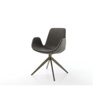 Ilia-Flex jedálenská stolička s podrúčkami antracitová vintage krížová vyobraziť