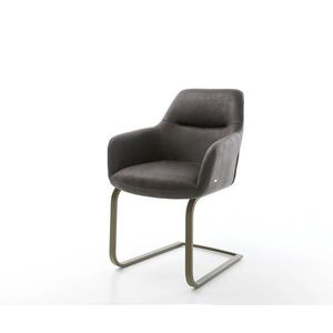 Vintage jedálenská konzolová stolička Pejo-Flex v antracitovej farbe vyobraziť