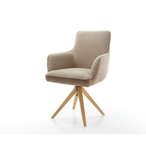 Heira-Flex otočné kreslo s podrúčkami drevená podnož štvorcová vyobraziť