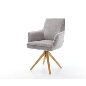 Heira-Flex otočné kreslo s podrúčkami drevená podnož štvorcová vyobraziť