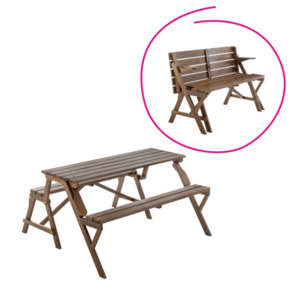 Záhradný stôl / lavička ZAGIR Tempo Kondela vyobraziť