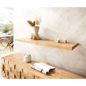 Nástenná polica Classic Edge 100 cm z prírodného akáciového masívu vyobraziť