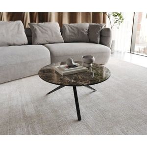 Delron konferenčný stolík 70x70 cm keramický Laminam®Emperador Extra vyobraziť