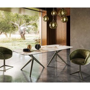 Jedálenský stôl Edge oválny 240x120 keramický Iris FmG Patagonia vyobraziť