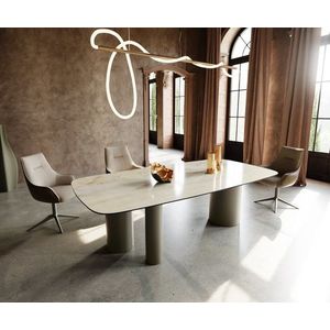 Jedálenský stôl Edge oválny 240x120 keramický Iris FmG Onice OroTroa vyobraziť