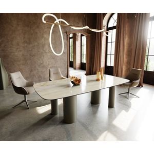 Jedálenský stôl Edge oválny 240x120 keramický Iris FmG Onice Oro vyobraziť