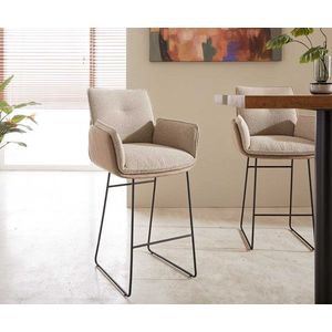 Barová stolička Nela-Flex tenká základňa kovová čierna mix materiálov vyobraziť