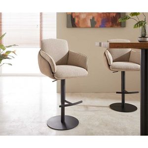 Barová stolička Luan-Flex výškovo nastaviteľná podnož kovová čierna vyobraziť