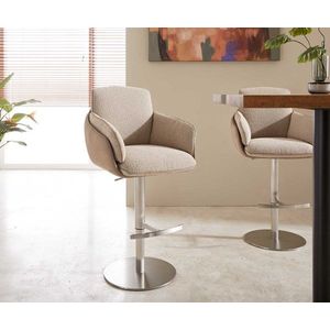 Luan-Flex barová stolička podnož výškovo nastaviteľná nerezová oceľ vyobraziť