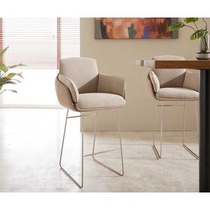 Luan-Flex barová stolička tenká základňa mix materiálov vyobraziť